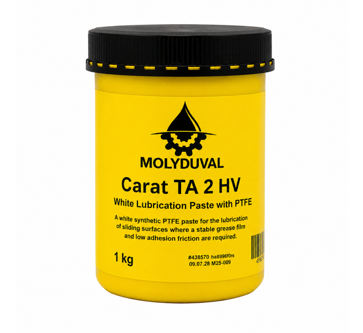 MOLYDUVAL Carat TA 2 HV – Balta augstas veiktspējas pasta ar PTFE
