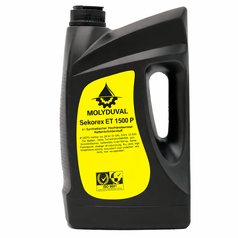 Molyduval Sekorex ET 1500 P – Sintētiska augstas temperatūras ķēžu eļļa