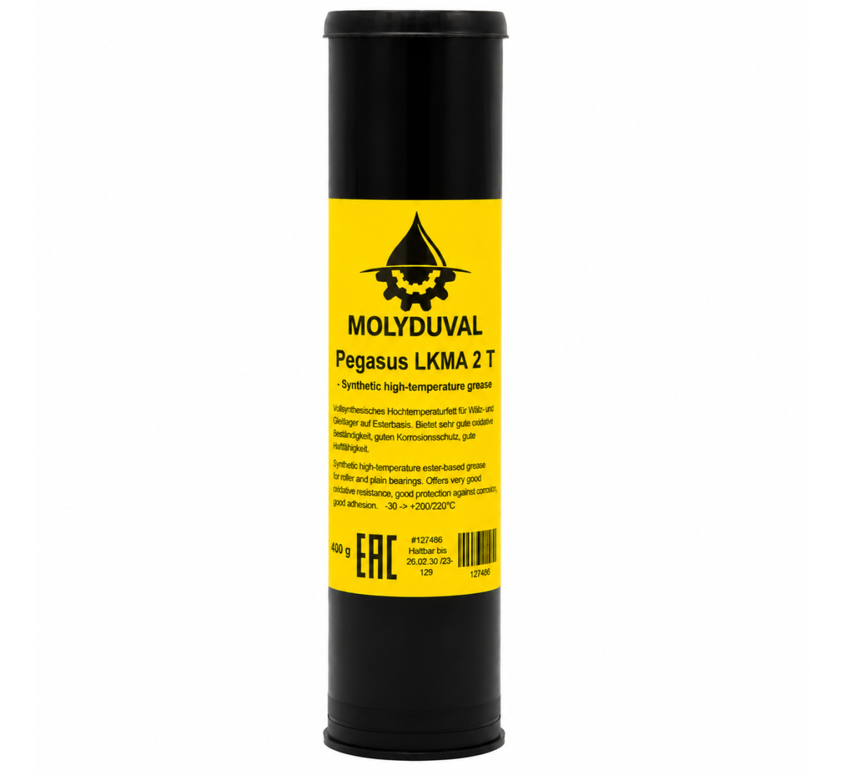 MOLYDUVAL Pegasus LKMA 2 T – Augstas temperatūras smērviela ar PTFE
