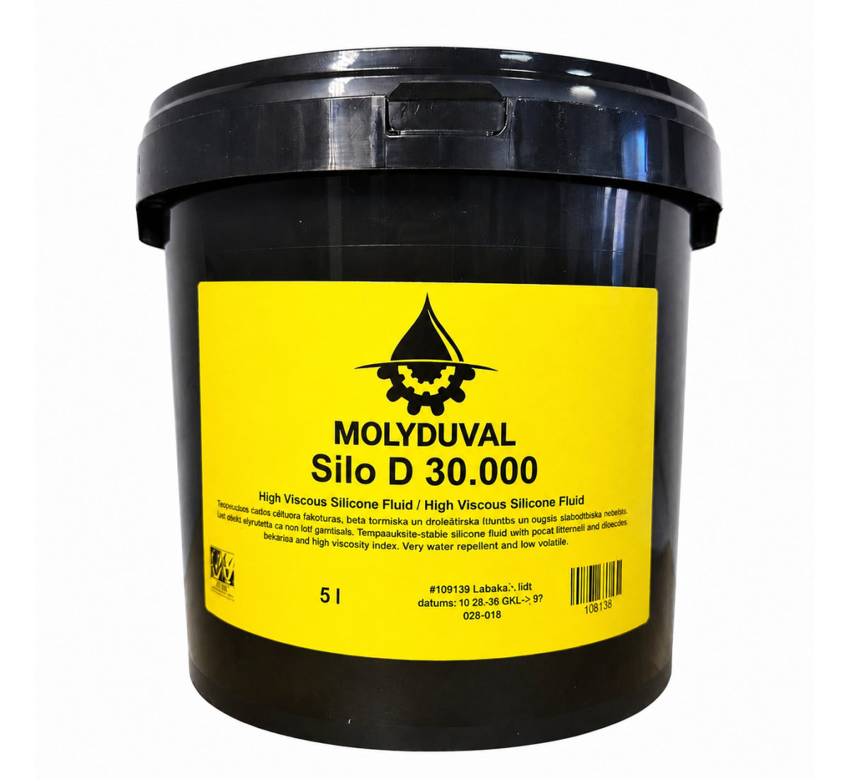 MOLYDUVAL Silo D 30.000 - Plaša temperatūras diapazona silikona eļļa