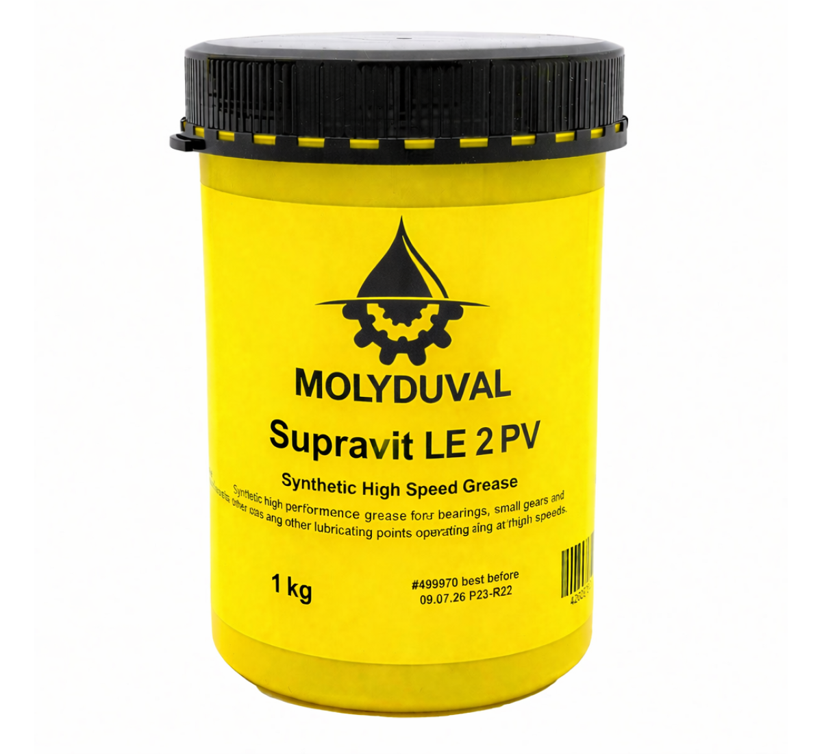 Molyduval Supravit LE 2 PV – Sintētiska smērviela augstiem apgriezieniem