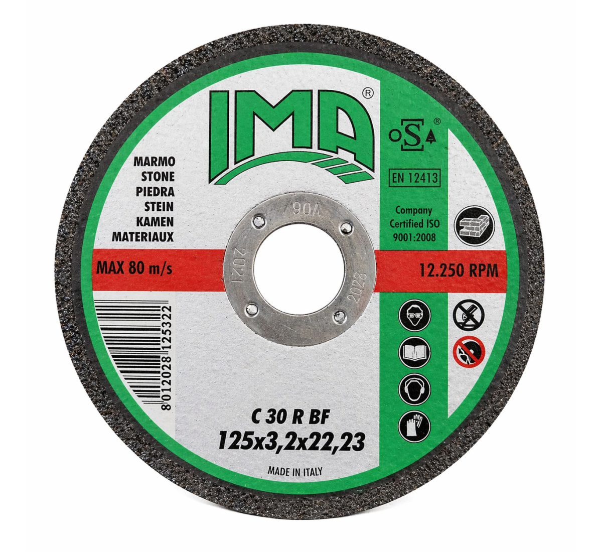 IMA 125x3,2 – Griešanas disks akmenim un betonam