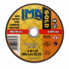 IMA GOLD 180x1.6 – Griešanas disks nerūsējošam tēraudam