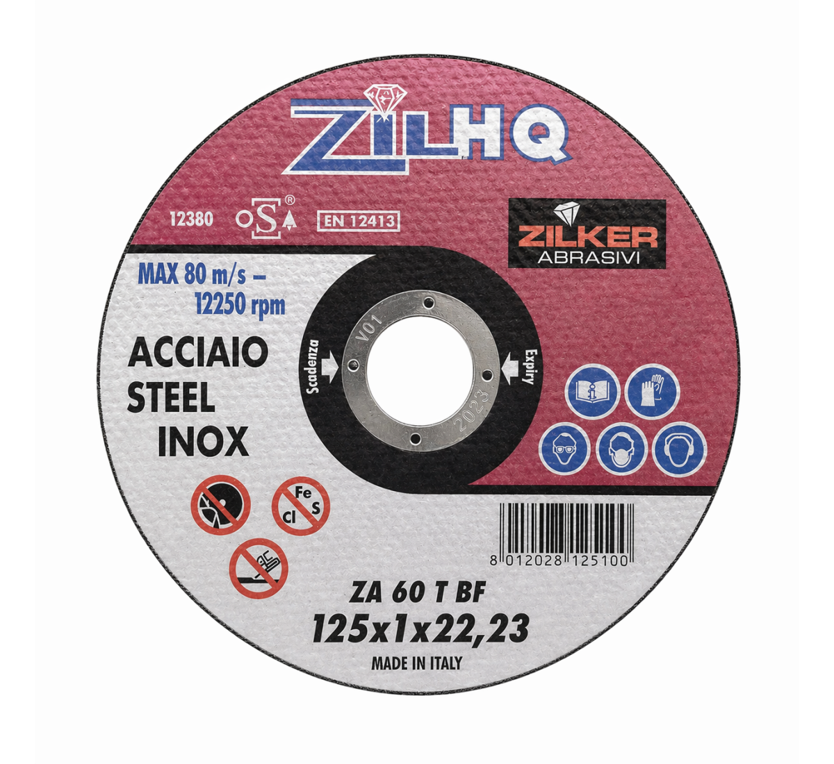 Zil HQ 125x1 – Kapklinga för stål och rostfritt stål (INOX)