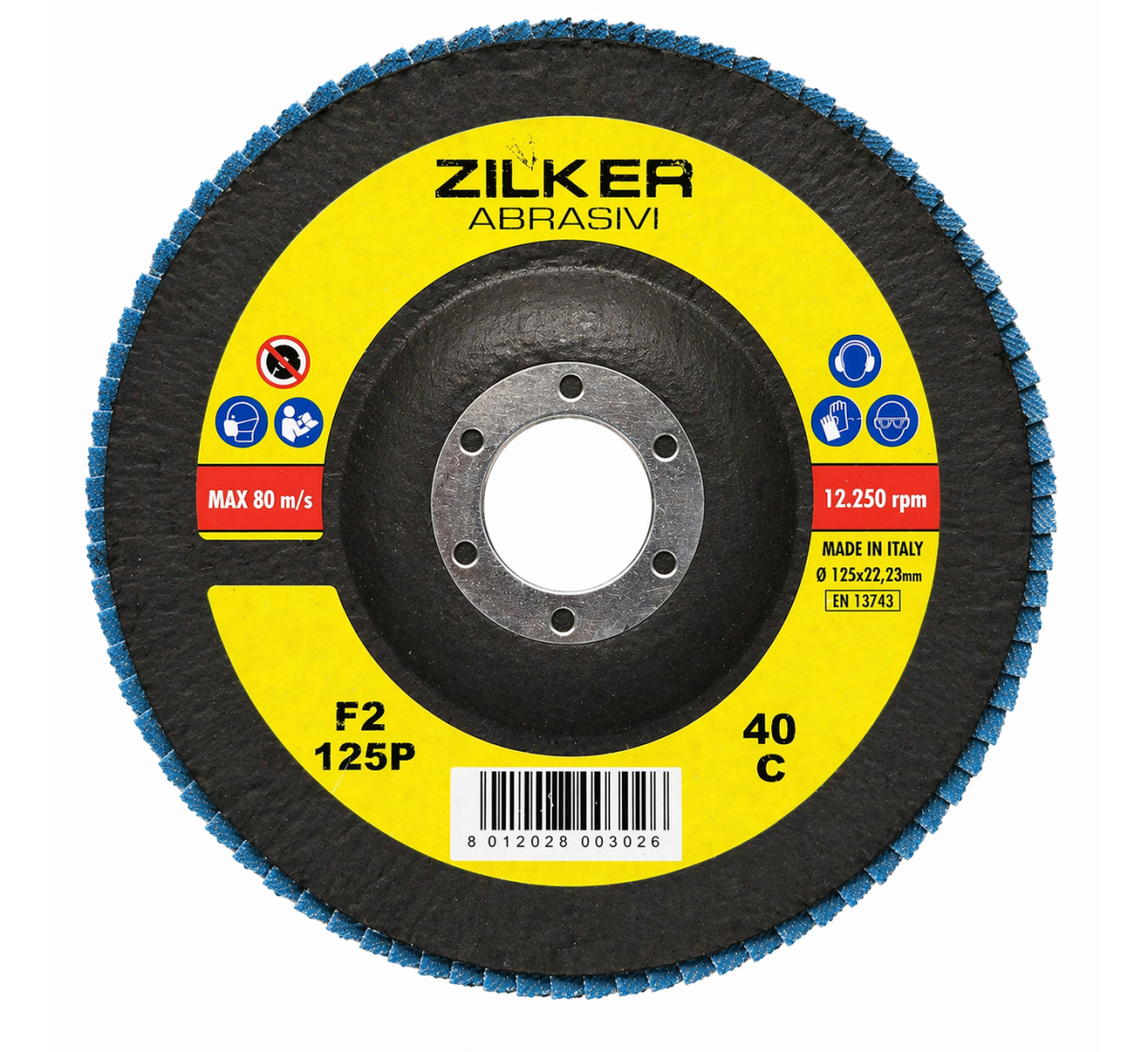Zilker Abrasivi C40 - Lamelu disks metālam