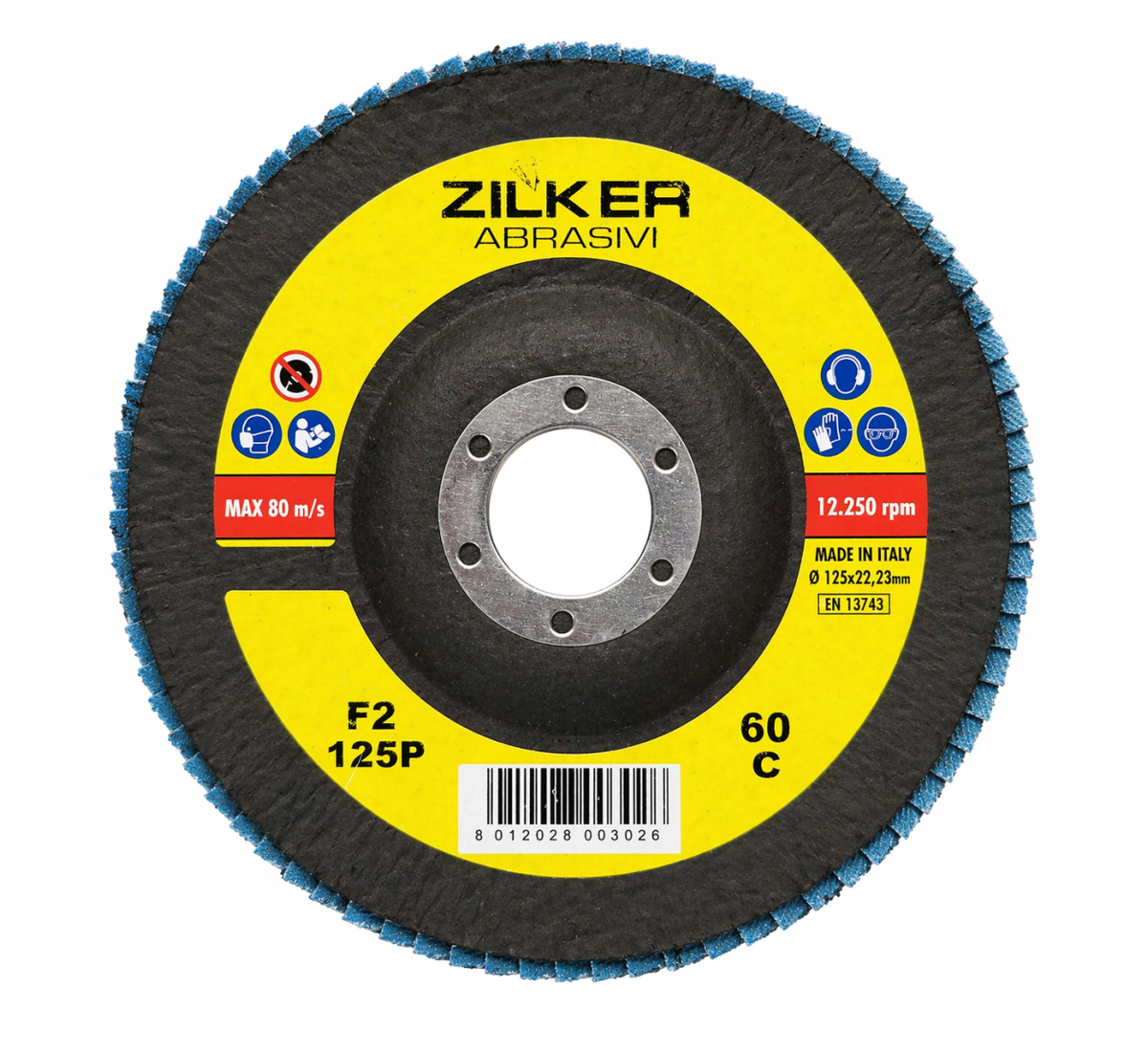 Zilker Abrasivi C60 - Lamelu disks metālam