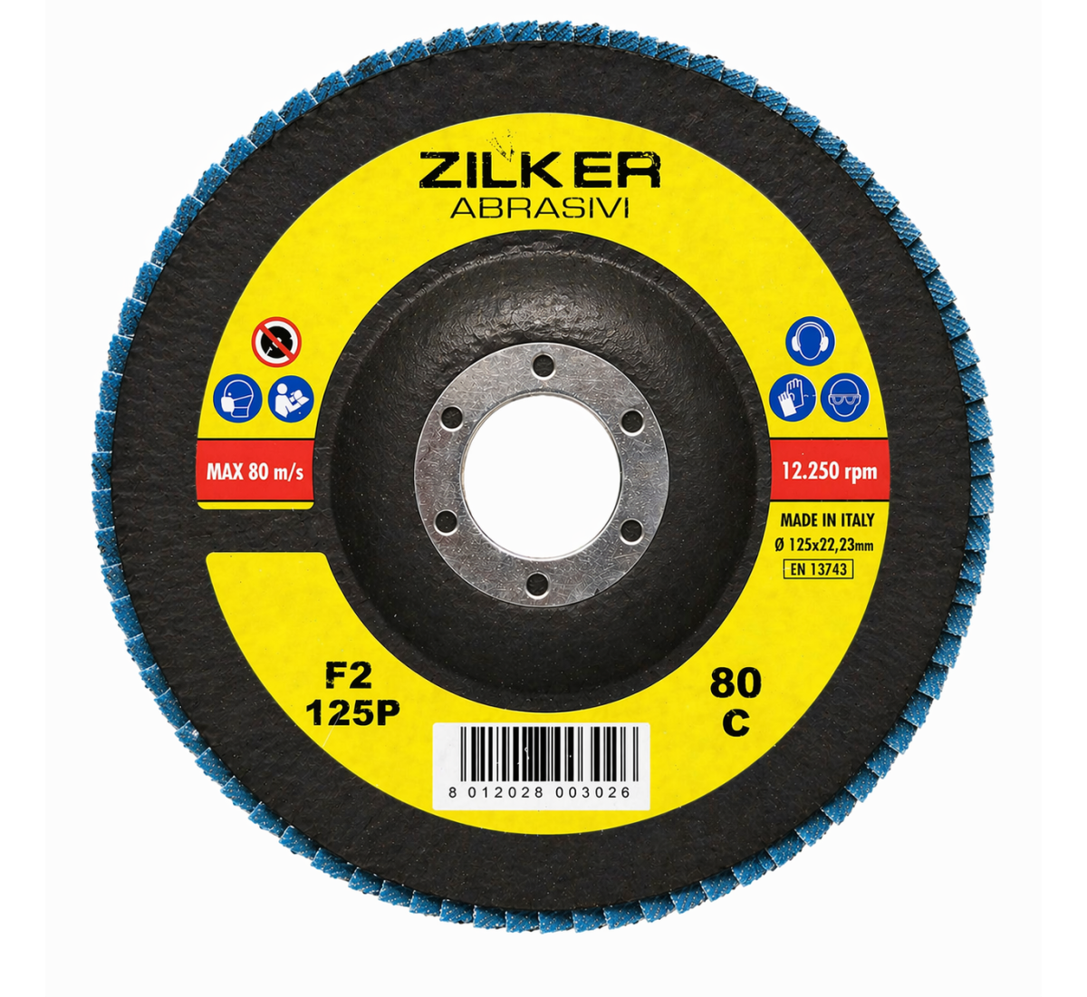 Zilker Abrasivi C80 - Lamelu disks metālam