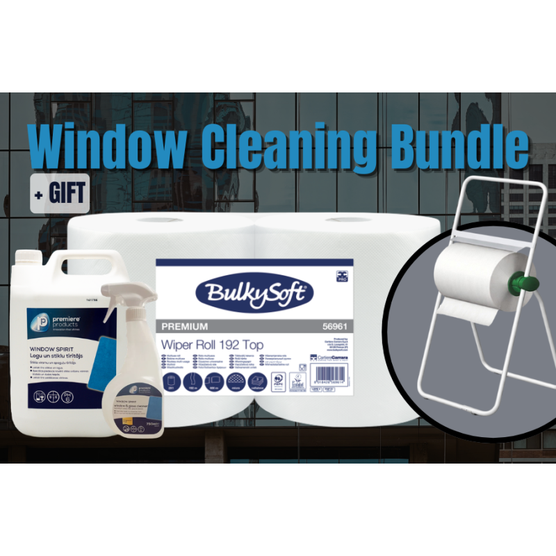 Logu tīrīšanas komplekts + bezmaksas papīra turētājs